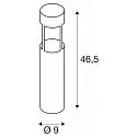 SLV LED Outdoor luminaire SLOTS 45 Floor lamp, COB LED, 3000K, IP44, anthracite