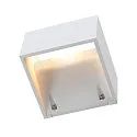 Wandarmatuur voor buitenshuis LOGS WALL up down, hoekig, indirect LED IP65, wit 
