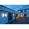 SLV Wandarmatuur voor buitenshuis LOGS WALL up down, hoekig, indirect LED IP65, antraciet 