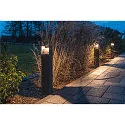 SLV Staande armatuur voor buiten LOGS 70 down, hoekig, indirect LED IP65, antraciet 