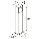 SLV Staande armatuur voor buiten LOGS 70 down, hoekig, indirect LED IP65, antraciet 