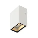 Wandarmatuur QUAD 1 hoekig LED IP44, wit