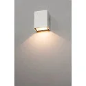 SLV Wandarmatuur QUAD 1 hoekig LED IP44, wit