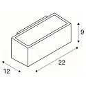 Wall luminaire BOX R7S, square, R7s, max. 80W,