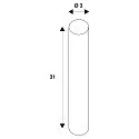 Extension rod for NEW MYRA 1 & 2 Lampheads