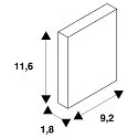 SLV Opbouwframe MYRA, zilvergrijs