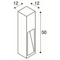 Staande armatuur voor buiten RUSTY SLOT 50 IP55, roest 
