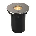SLV LED Floor recessed luminaire DASAR LED LV Outdoor luminaire, round, stainless steel 316, 40°, 6W, PowerLED, 3000K, IP67