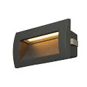 Wandinbouwarmatuur DOWNUNDER OUT M down, asymmetrisch IP55, antraciet 