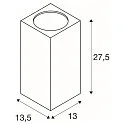 Wandarmatuur voor buitenshuis BIG THEO WALL 2-vlams IP44, antraciet