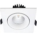 recessed luminaire VELIA TILT square IP44, white matt  11W 650lm 2700K