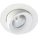 recessed luminaire VELIA LARGE TILT IP44, white matt dimmable 11W 650lm 2700K
