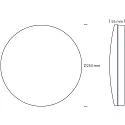 SLV ceiling luminaire ECOTECH BULKHEAD CCT Switch IP54, white matt dimmable