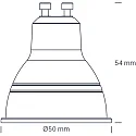 SLV LED lichtbron 10 Stuks GU10 4,8W 380lm 2700K 36° dimbaar opaal