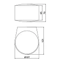 ACB outdoor wall luminaire ANIA up / down IP65, anthracite 