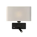Wandarmatuur ROMEO 16/3971 met schakelaar, met USB-aansluiting, instelbaar E27 IP20, zwart