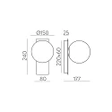 wall luminaire KIN 16/8169 IP20