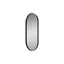 mirror with lighting DANIELA 9755, black glossy
