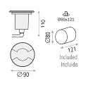 ACB Buitenspot INDUS GU10 IP67, zilver 