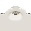 Recessed luminaire GAMMA 3409/12 with funnel cover, GU10 max. 10W (LED), paintable plaster, white