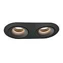Downlight MUSCA 3947/21 2-vlams GU10 IP20, zwart