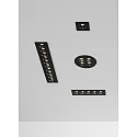 ACB recessed luminaire INVISIBLE 3980/147 IP20, black 12W 850lm 3000K 36° 36°