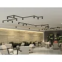 ACB ceiling luminaire LUX 3989/10 IP20, gold, black glossy