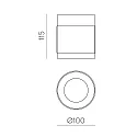 ACB ceiling luminaire LUX 3989/10 IP20, gold, black glossy