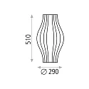 ACB Table lamp MIRTA 3054/50, 51cm, E27 max. 20W, with cord switch, stone