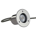 Vloerinbouwarmatuur PLUG-N-PLAY / GU10 PAR16 met Lamphouder GU10 IP67, rvs