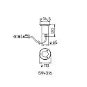 Albert Vloerinbouwarmatuur PLUG-N-PLAY / GU10 PAR16 met Lamphouder GU10 IP67, rvs