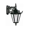 Wandarmatuur voor buitenshuis TYPE NO 1807 down E27 IP23, zwart dimbaar