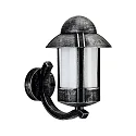 Wandarmatuur voor buitenshuis TYPE NO 1840 up, met omslag E27 IP44, zwart dimbaar