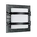 Wandarmatuur voor buitenshuis TYPE NO 6262 2-voudig, met omslag E27 IP44, zwart dimbaar