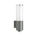 Wandarmatuur voor buitenshuis TYPE NO 0311 cilindrisch, met bewegingsmelder E27 IP44, antraciet