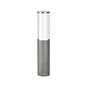Sokkelarmatuur TYPE NO 0545 cilindrisch E27 IP44, antraciet, rvs