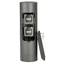 Outdoor Socket column lockable Type No. 4410, IP54, 2 Schuko sockets + cable outlet, without switching function, anthracite
