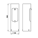 Outdoor Socket column lockable Type No. 4410, IP54, 2 Schuko sockets + cable outlet, without switching function, anthracite