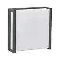 Huisnummer met verlichting TYPE NO 6401 zonder lampenkap, vierkant IP44, antraciet dimbaar