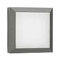Outdoor LED Wall and Ceiling luminaire Type No. 6561, IP54 IK08, 26 x 26cm, 16W 3000K 1600lm,cast alu,dimmable, anthracite