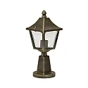 Sokkelarmatuur TYPE NO 0540 hoekig E27 IP44, zwart dimbaar