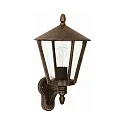 Outdoor Wall luminaire Country style modern Type No. 1814, standing with bracket, IP44, E27 QA55 max. 57W, cast alu, brown