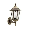 Outdoor Wall luminaire Country style Type No. 1818, standing with wall bracket, IP23, E27 QA55 57W, brown brass