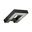 Wandarmatuur voor buitenshuis TYPE NO 0219 hoekig, draaibaar IP54, zwart mat dimbaar