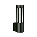 Wandarmatuur voor buitenshuis TYPE NO 0215 cilindrisch, met LED-spot E27 + GU10 IP44, zwart mat dimbaar