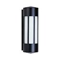 Wandarmatuur voor buitenshuis TYPE NO 0240 cilindrisch E27 IP44, zwart mat dimbaar
