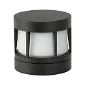 Outdoor LED Wall, Ceiling and Pillar luminaire Type No. 0326, IP54, Ø 14cm, 10W 3000K 900lm, cast alu, opal, dimmable, black