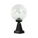 Sokkelarmatuur TYPE NO 0501 rond E27 IP44, zwart mat dimbaar