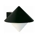 Wandarmatuur voor buitenshuis TYPE NO 0617 E27 IP44, zwart mat dimbaar