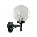 Wandarmatuur voor buitenshuis TYPE NO 0698 rond E27 IP44, zwart mat dimbaar